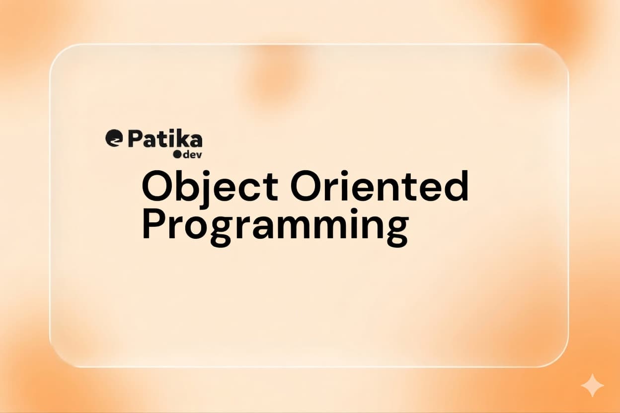 Object Oriented Programming